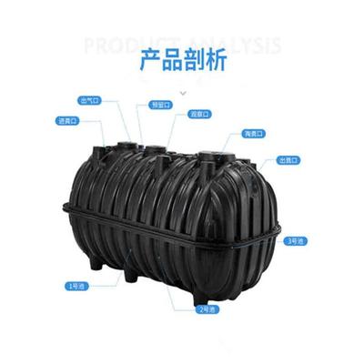 農(nóng)村廁所改造利器 家用PE塑料三格化糞池